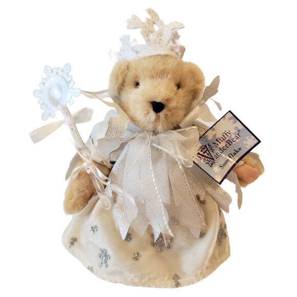 Vintage Muffy VanderBear Snowflake Angelic Bear NEW 1993 Plus Stand - Picture 9 of 12